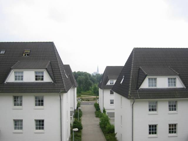 Blick aus dem Schlafzimmer nach Sden